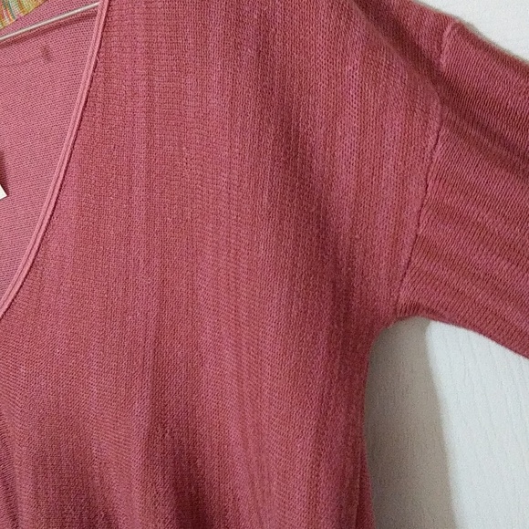 Free People Boxy Bell sleeve size small rust  sweater - Picture 4 of 12